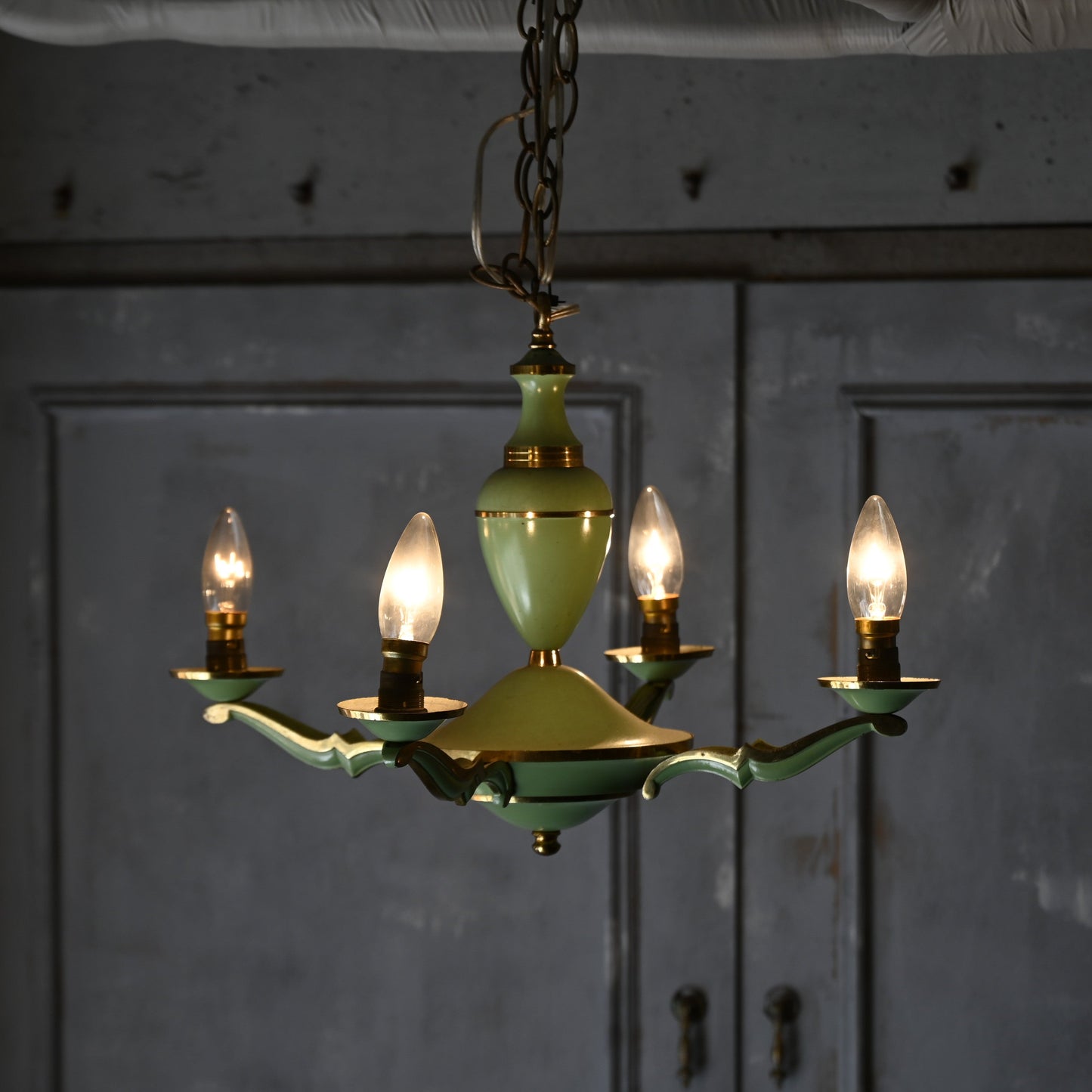 Emerald green  Chandelier（4灯）｛R-00403｝