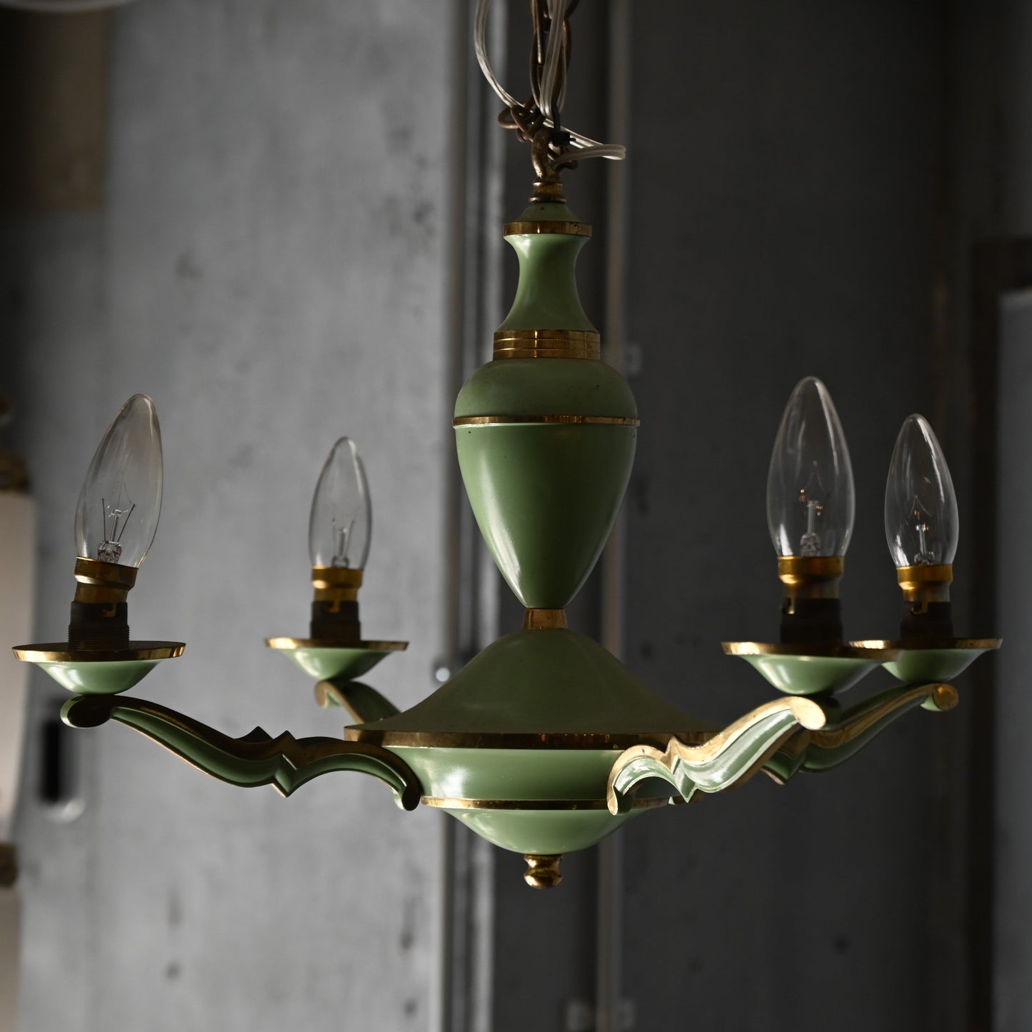 Emerald green  Chandelier（4灯）｛R-00403｝