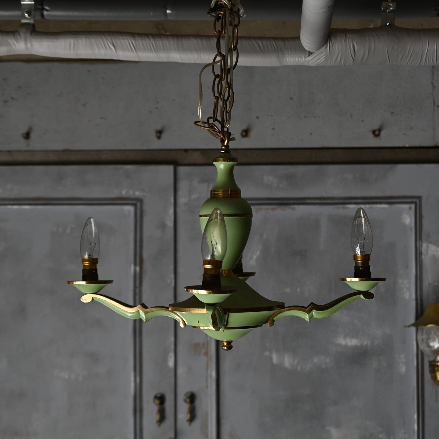 Emerald green  Chandelier（4灯）｛R-00403｝