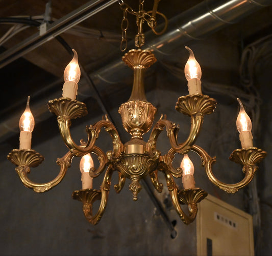 Brass Chandelier（6灯）｛R-00408｝