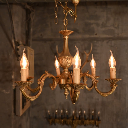 Brass Chandelier（6灯）｛R-00408｝