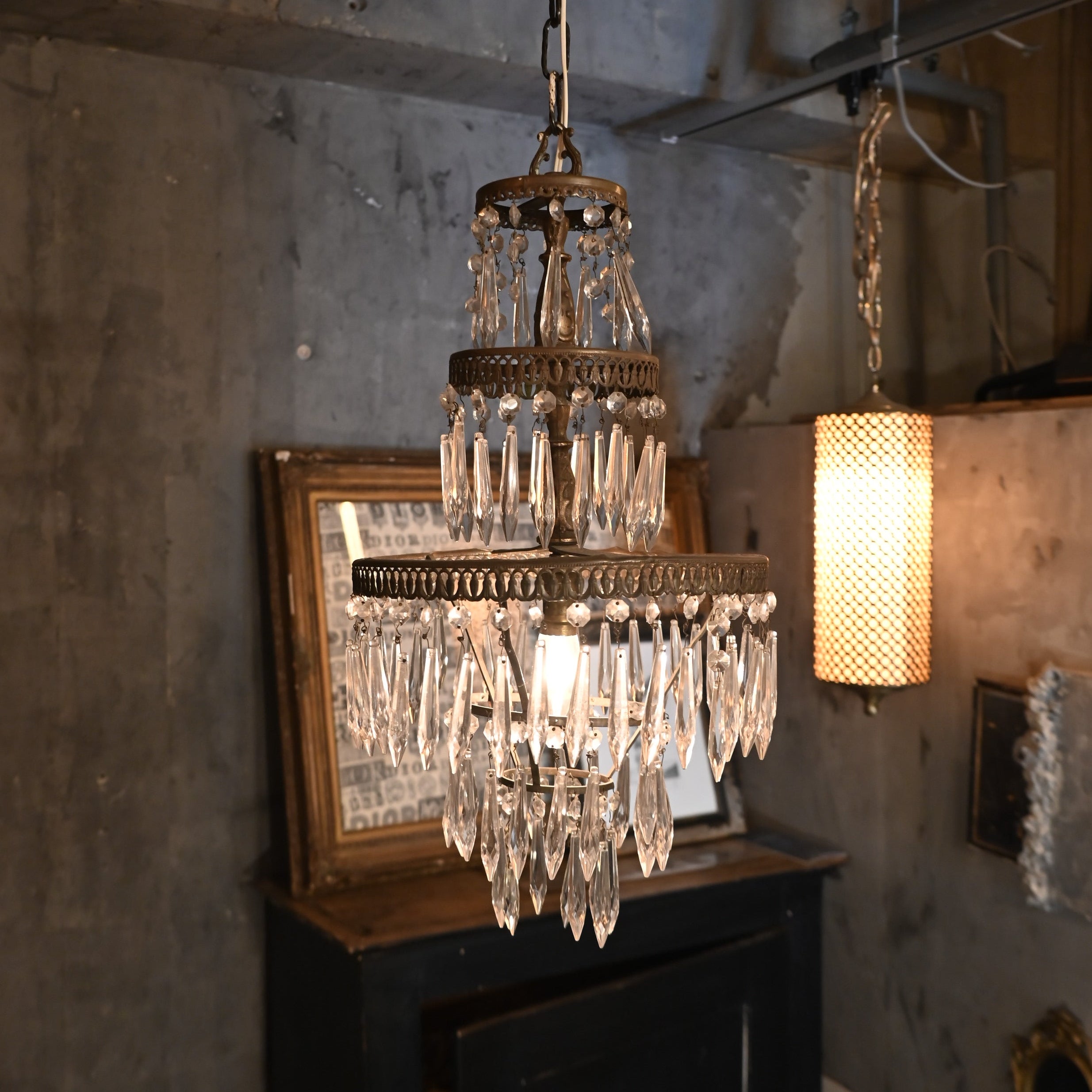 Empire Chandelier（1灯）｛RF-00707｝アンティークランプ,エンパイア