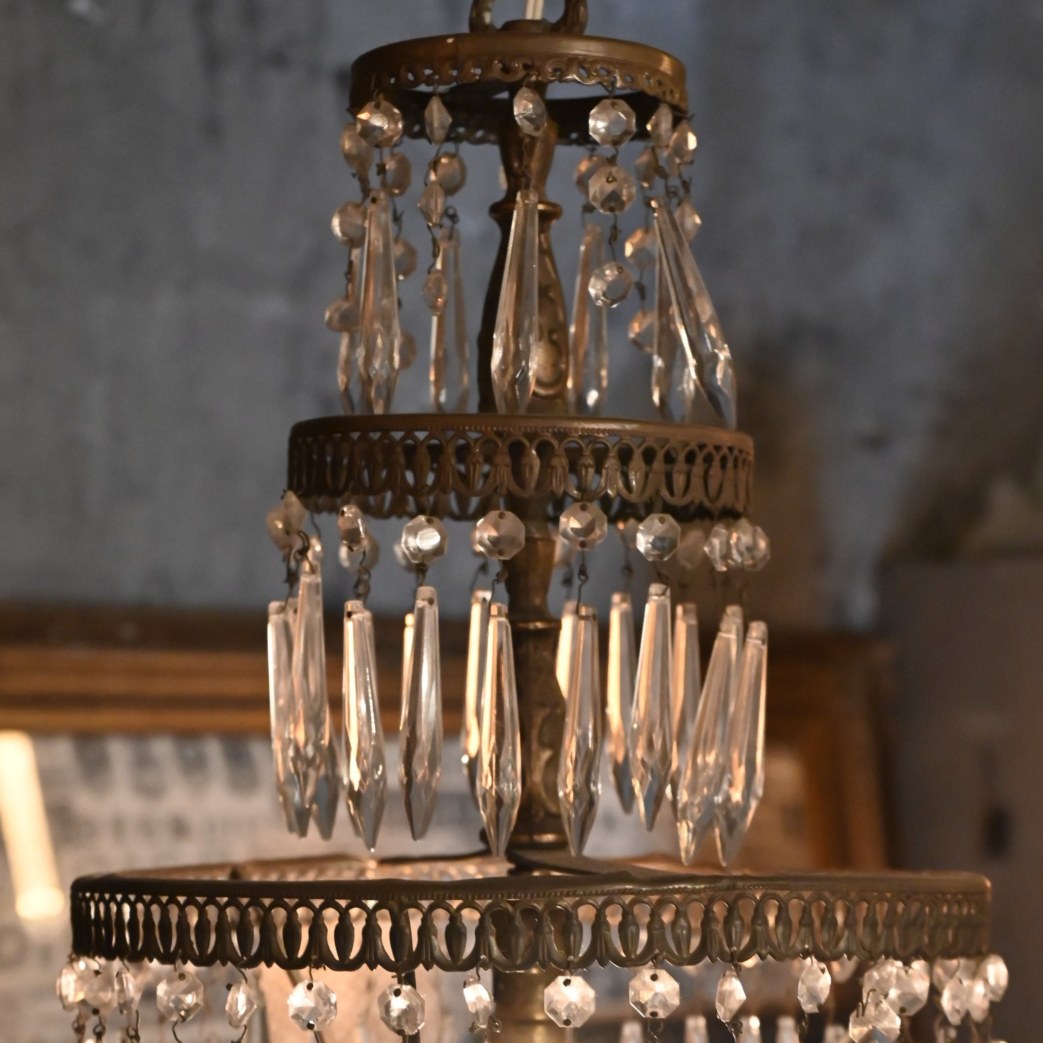 Empire Chandelier（1灯）｛RF-00707｝アンティークランプ,エンパイア