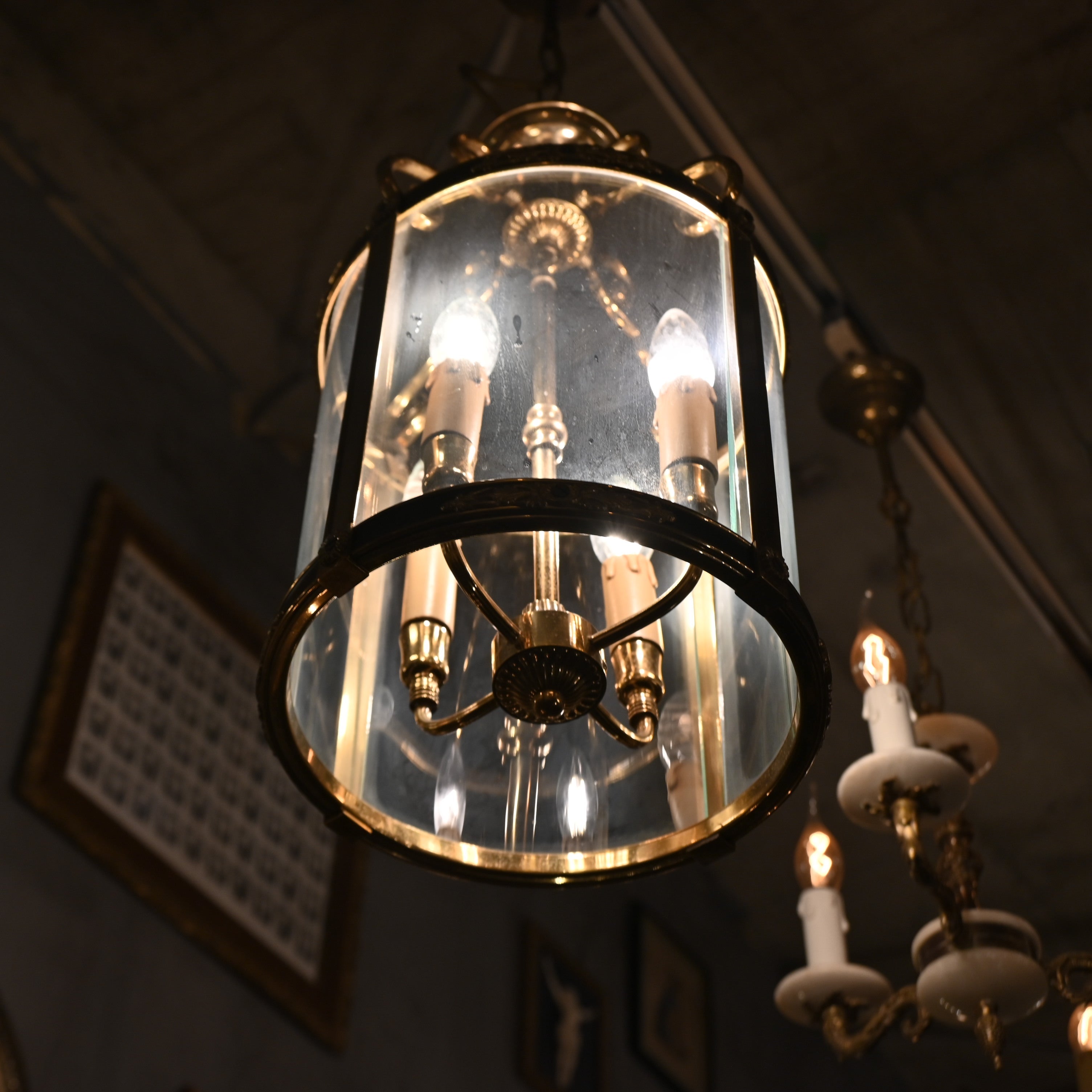 Chandelier アンティーク照明, フランスアンティーク, ランプ