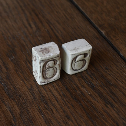 Pottery Numbers"6"｛R-01135｝