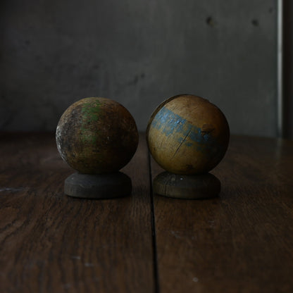 Wood objet " Ball butt"｛R-01138｝
