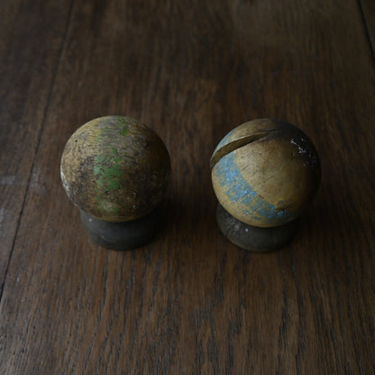 Wood objet " Ball butt"｛R-01138｝