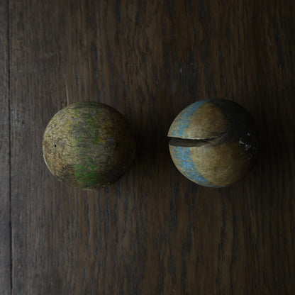 Wood objet " Ball butt"｛R-01138｝