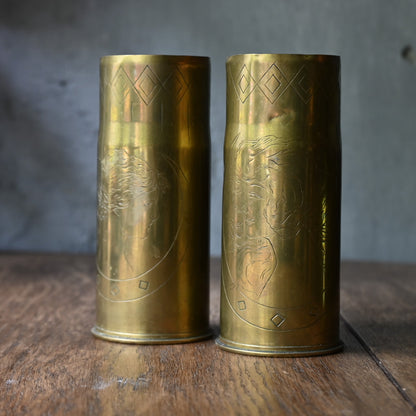 Brass candle holder set｛R-01143｝