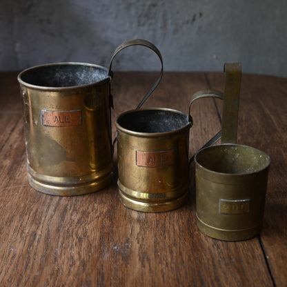 French Brass Ale Tankard Planter set｛R-01130｝