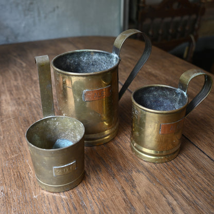 French Brass Ale Tankard Planter set｛R-01130｝