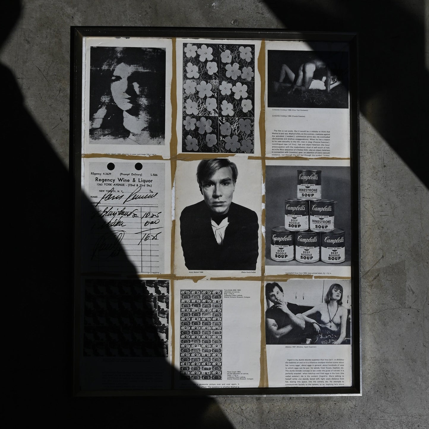 Collage art "Andy Warhol"（Curios）R-01311