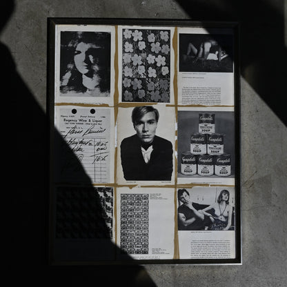 Collage art "Andy Warhol"（Curios）R-01311