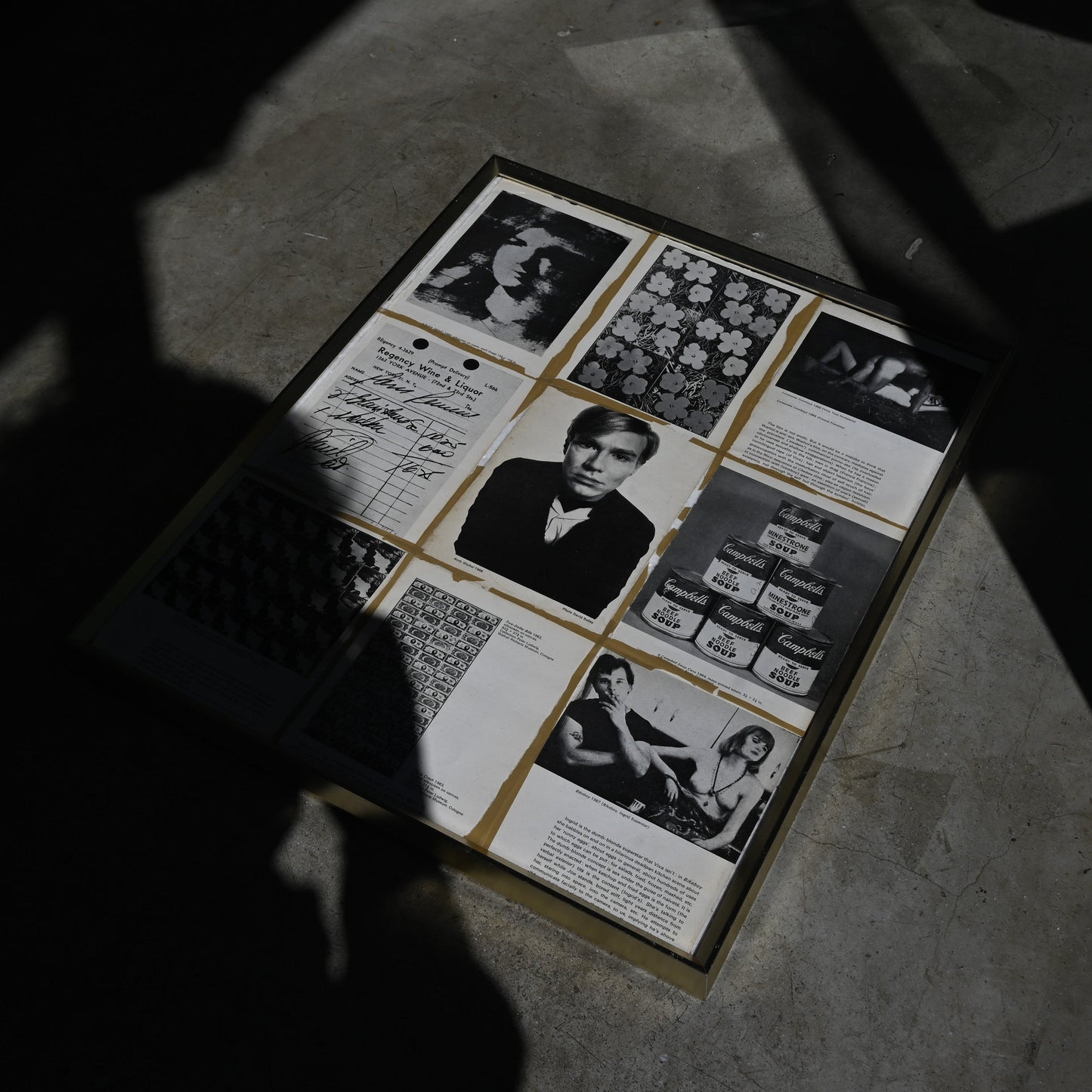 Collage art "Andy Warhol"（Curios）R-01311