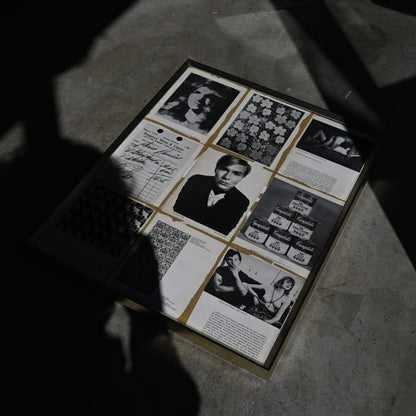Collage art "Andy Warhol"（Curios）R-01311