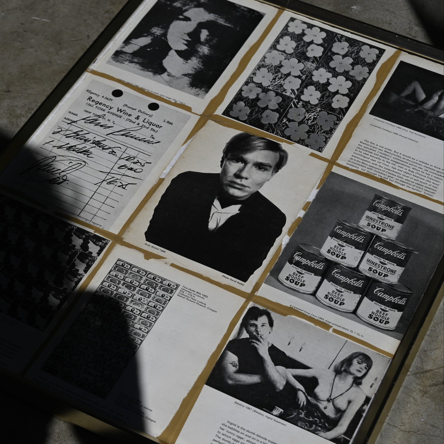 Collage art "Andy Warhol"（Curios）R-01311