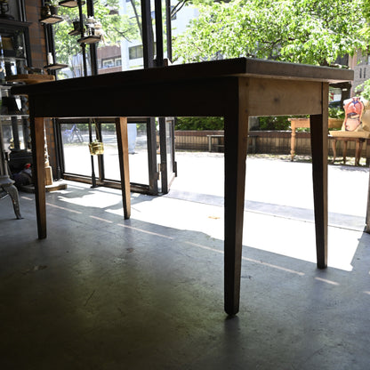 Wood dining  table {R-00109}