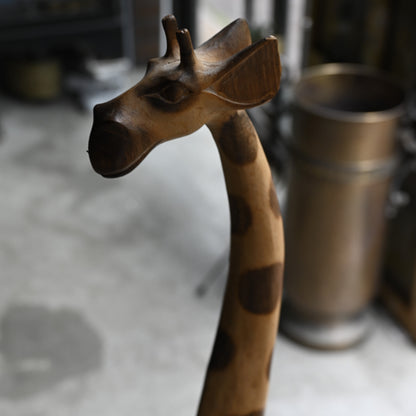 Wood figurine"Giraffe"｛ R-00641｝