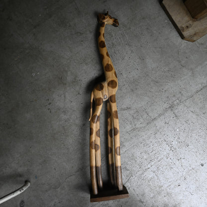 Wood figurine"Giraffe"｛ R-00641｝