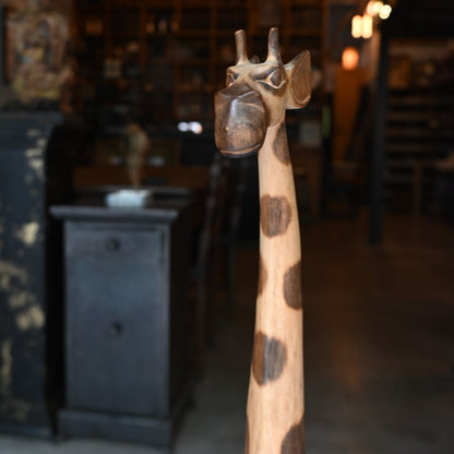 Wood figurine"Giraffe"｛ R-00641｝