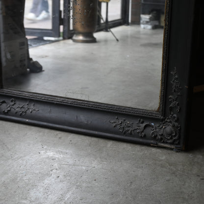 Antique Mirror Black paint Art deco style   R-0310