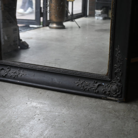 Antique Mirror Black paint Art deco style   R-0310