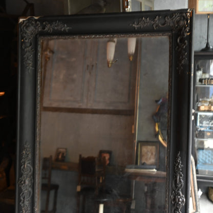 Antique Mirror Black paint Art deco style   R-0310