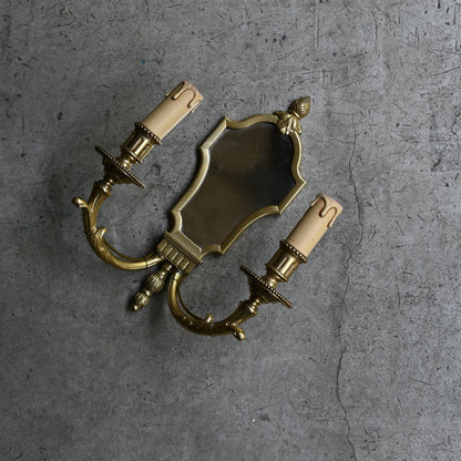 Antique wall mirror lamp（2灯）｛R-00414｝