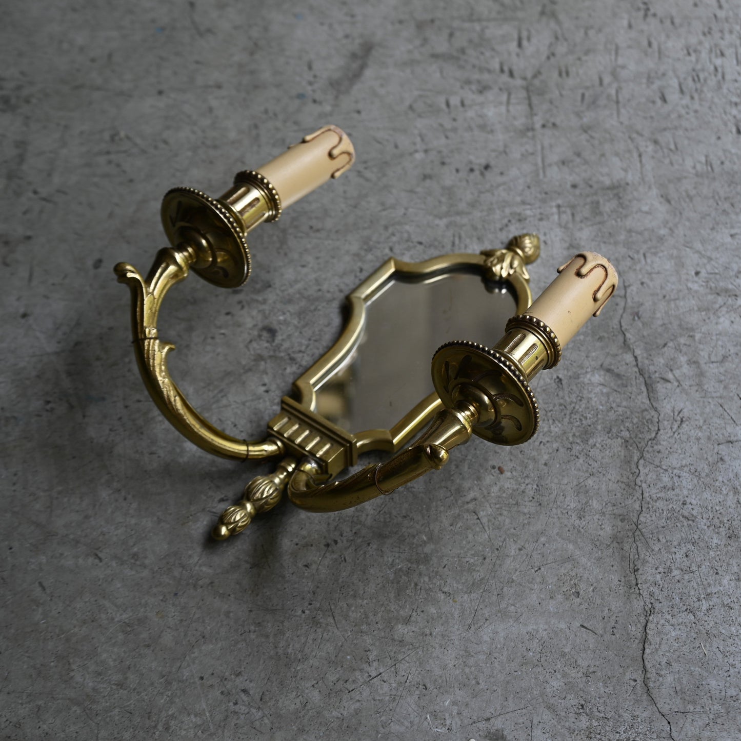 Antique wall mirror lamp（2灯）｛R-00414｝