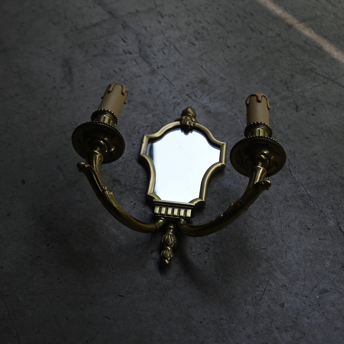 Antique wall mirror lamp（2灯）｛R-00414｝
