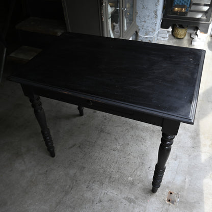 Napoléon III style Black paint Table {RF-00308}