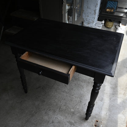 Napoléon III style Black paint Table {RF-00308}