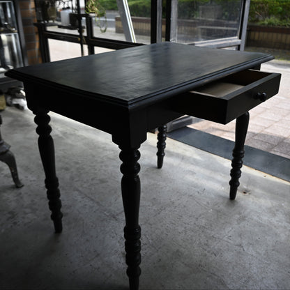 Napoléon III style Black paint Table {RF-00308}