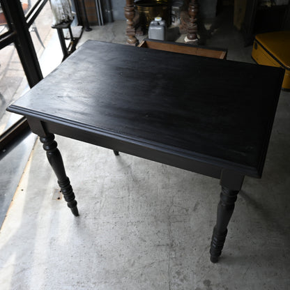 Napoléon III style Black paint Table {RF-00308}