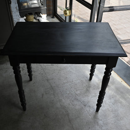 Napoléon III style Black paint Table {RF-00308}