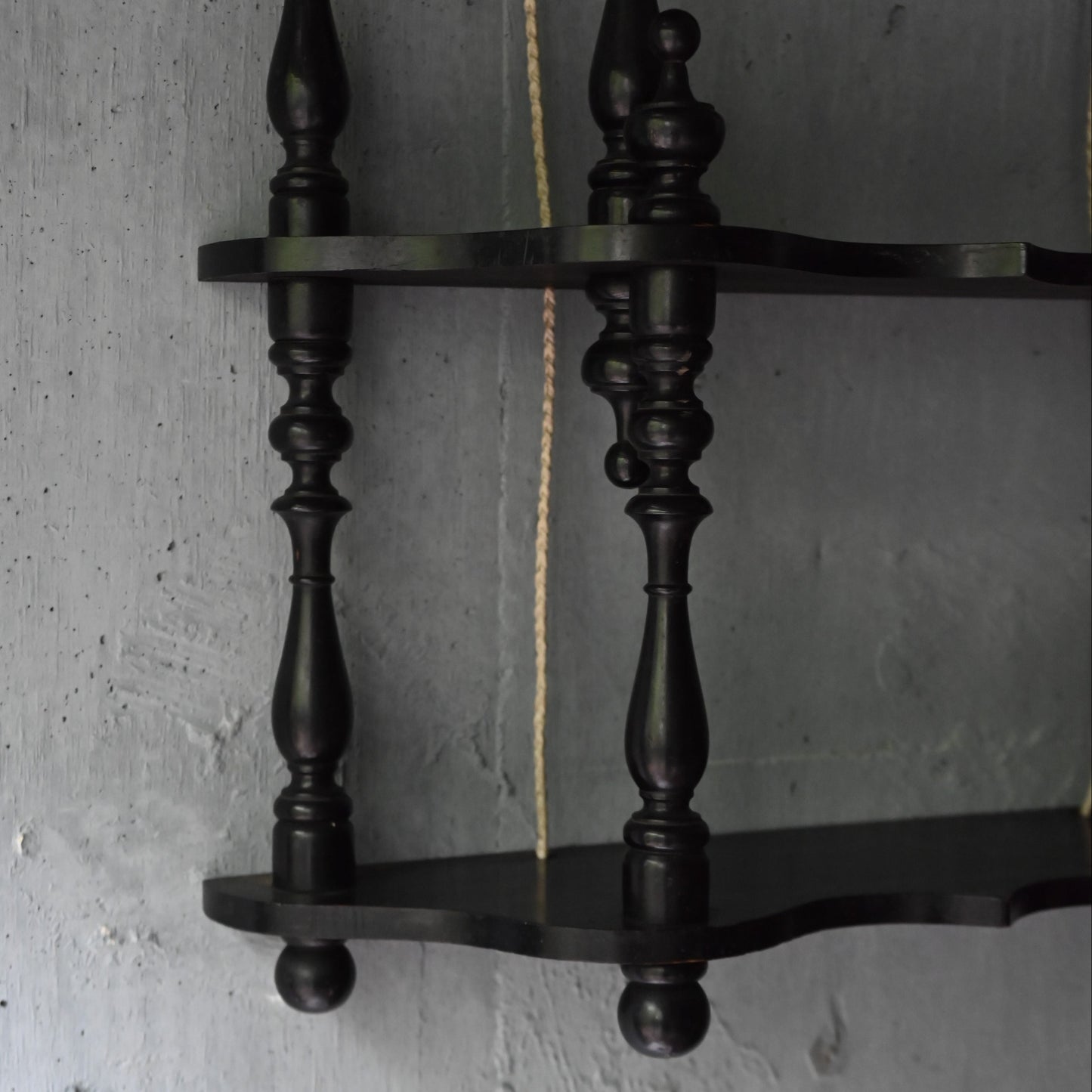 Napoléon III Style Black paint Wall Shelf｛RF-00412｝