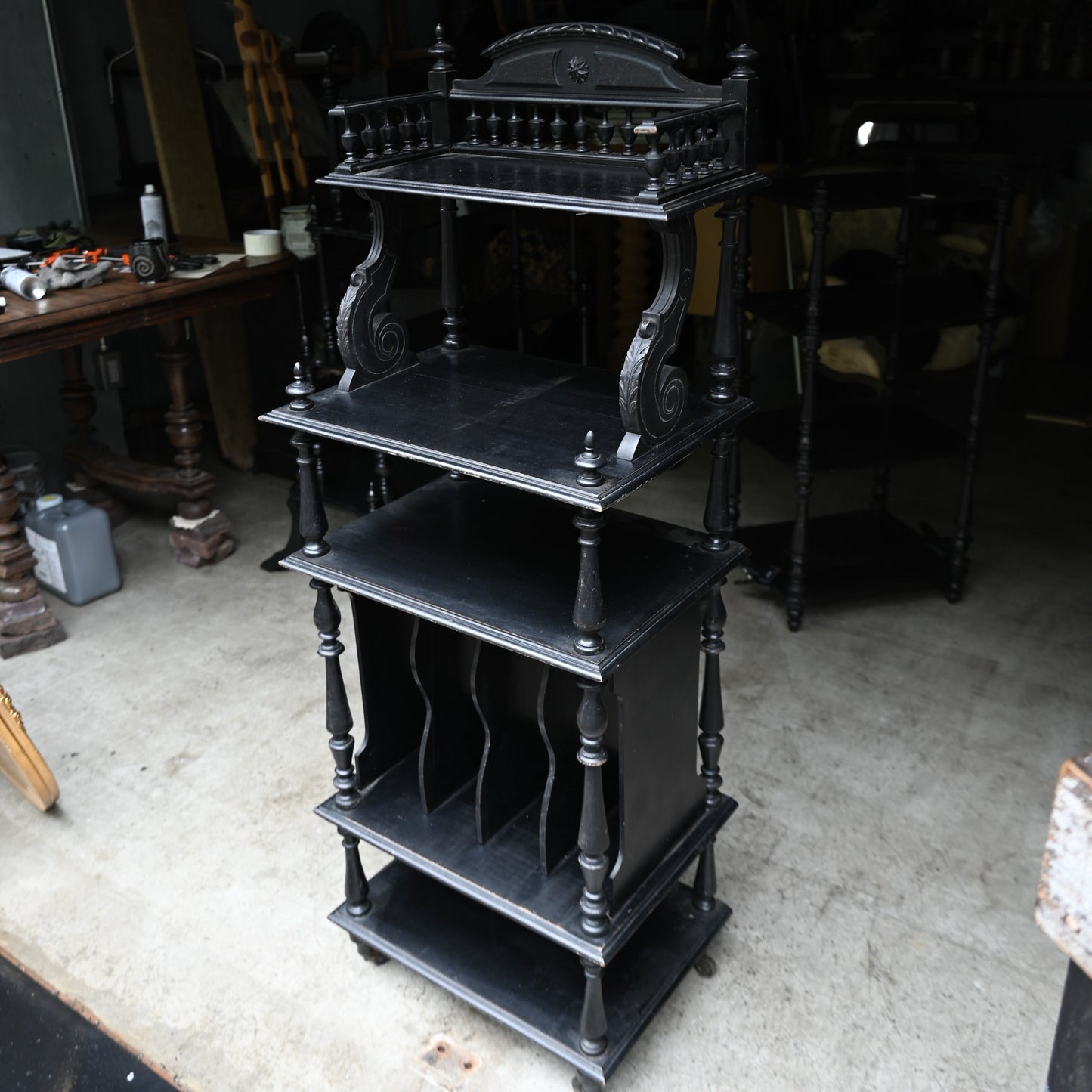 Napoléon III Style Black Shelf｛RF-00407｝