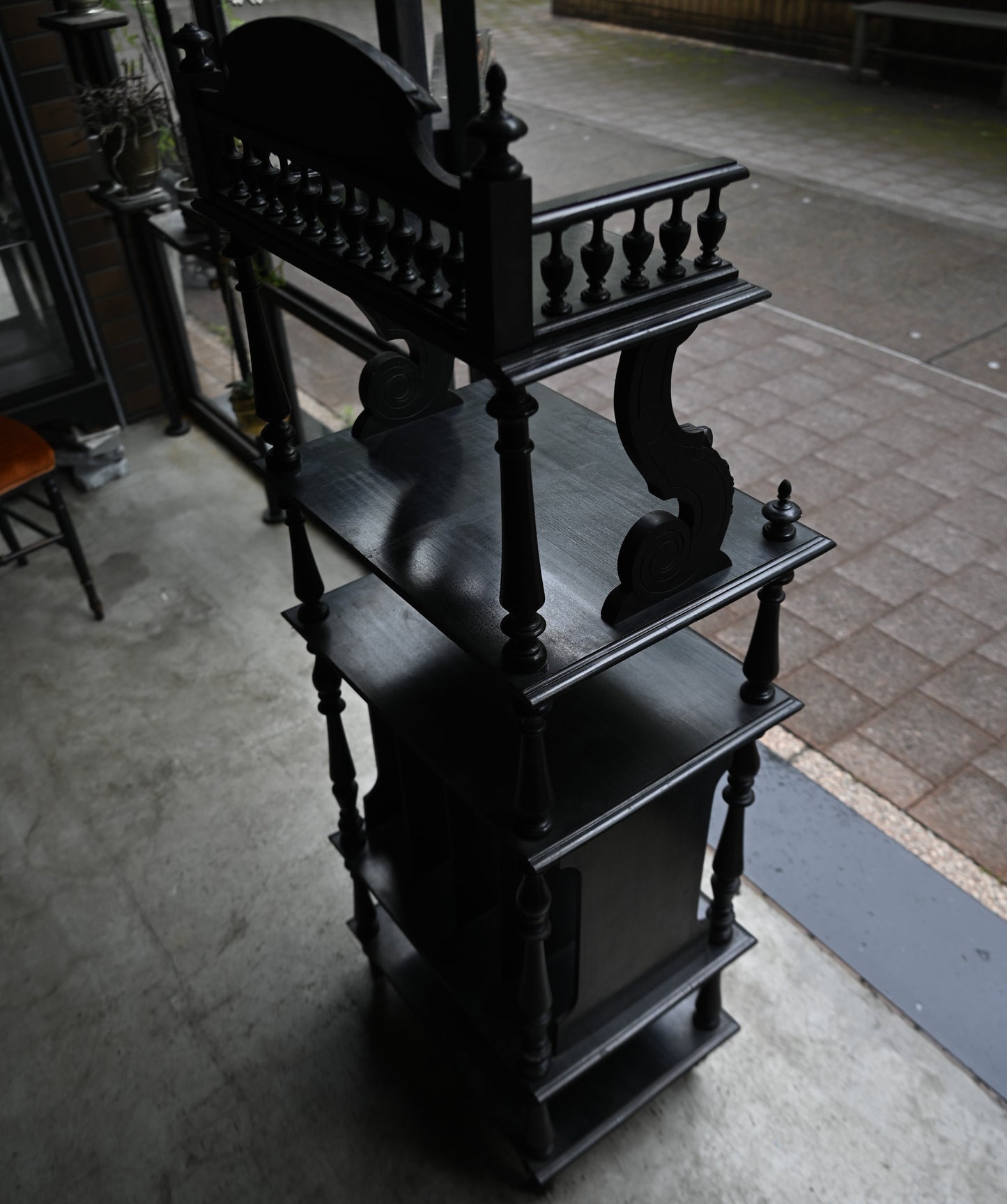 Napoléon III Style Black Shelf｛RF-00407｝