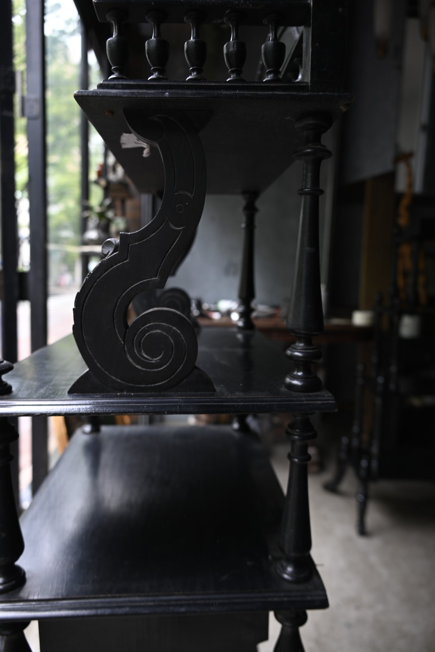 Napoléon III Style Black Shelf｛RF-00407｝