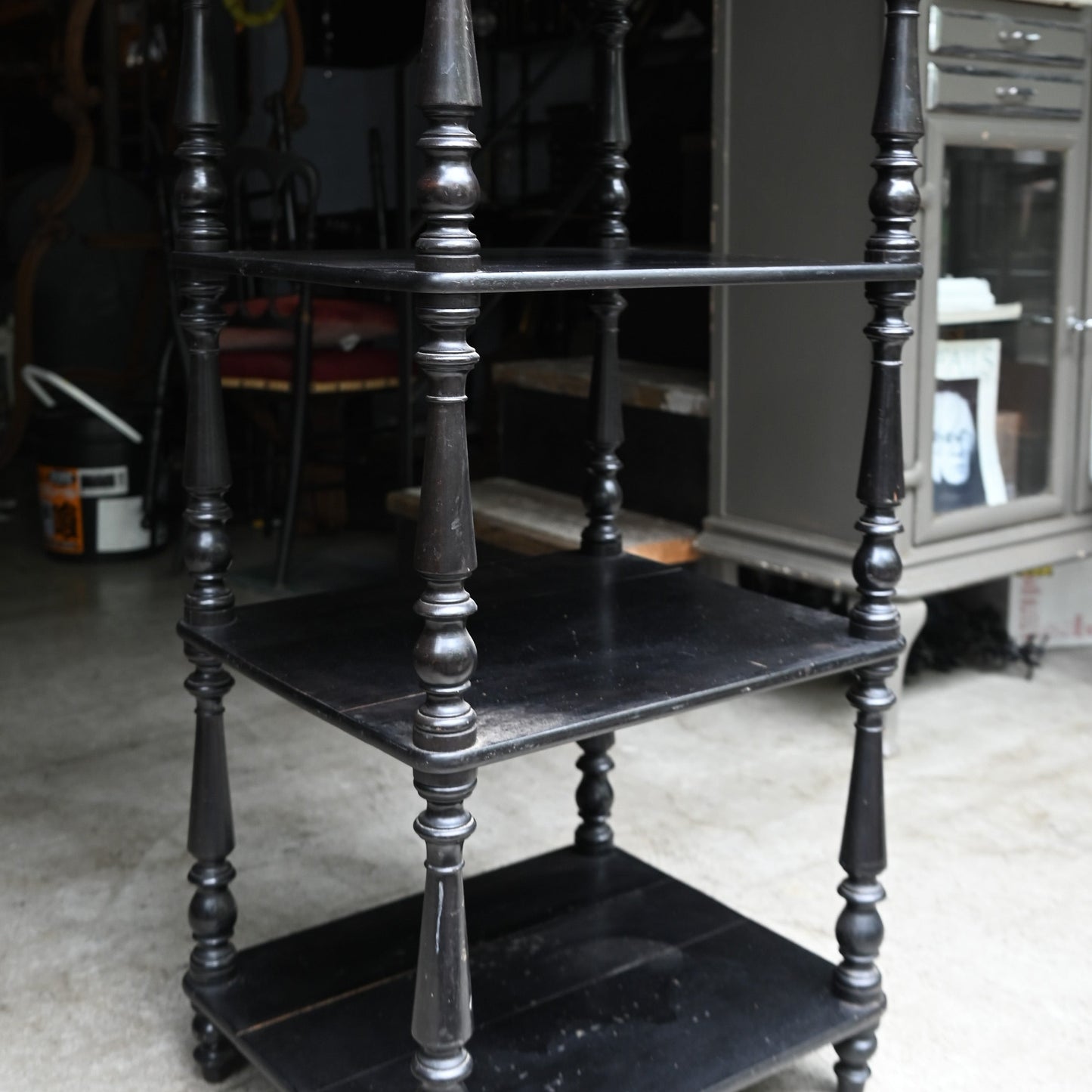 Napoléon III Style Black Shelf｛RF-00408｝