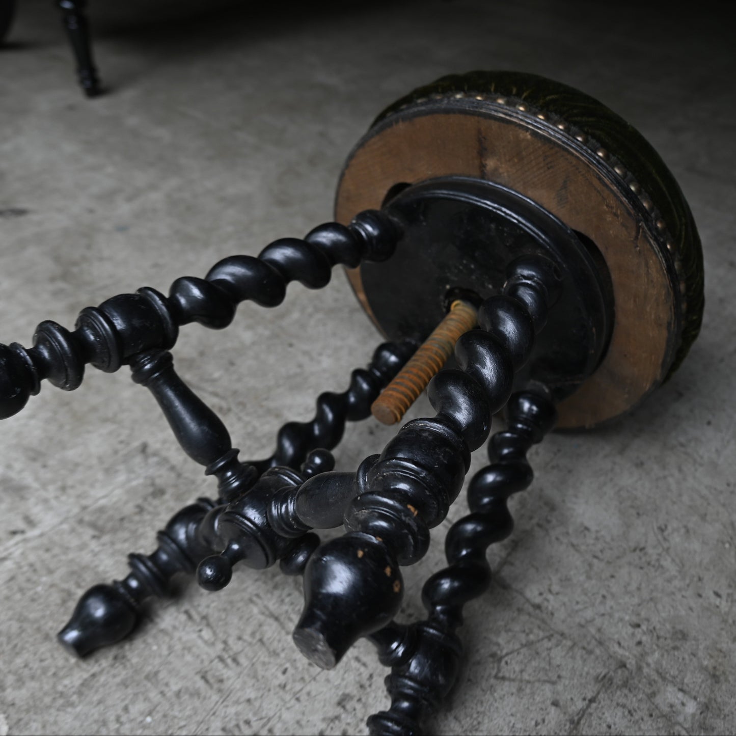 Napoléon III Style Black stool｛RF-00503｝