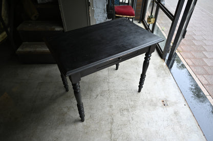 Napoléon III style Black paint Table {RF-00309}