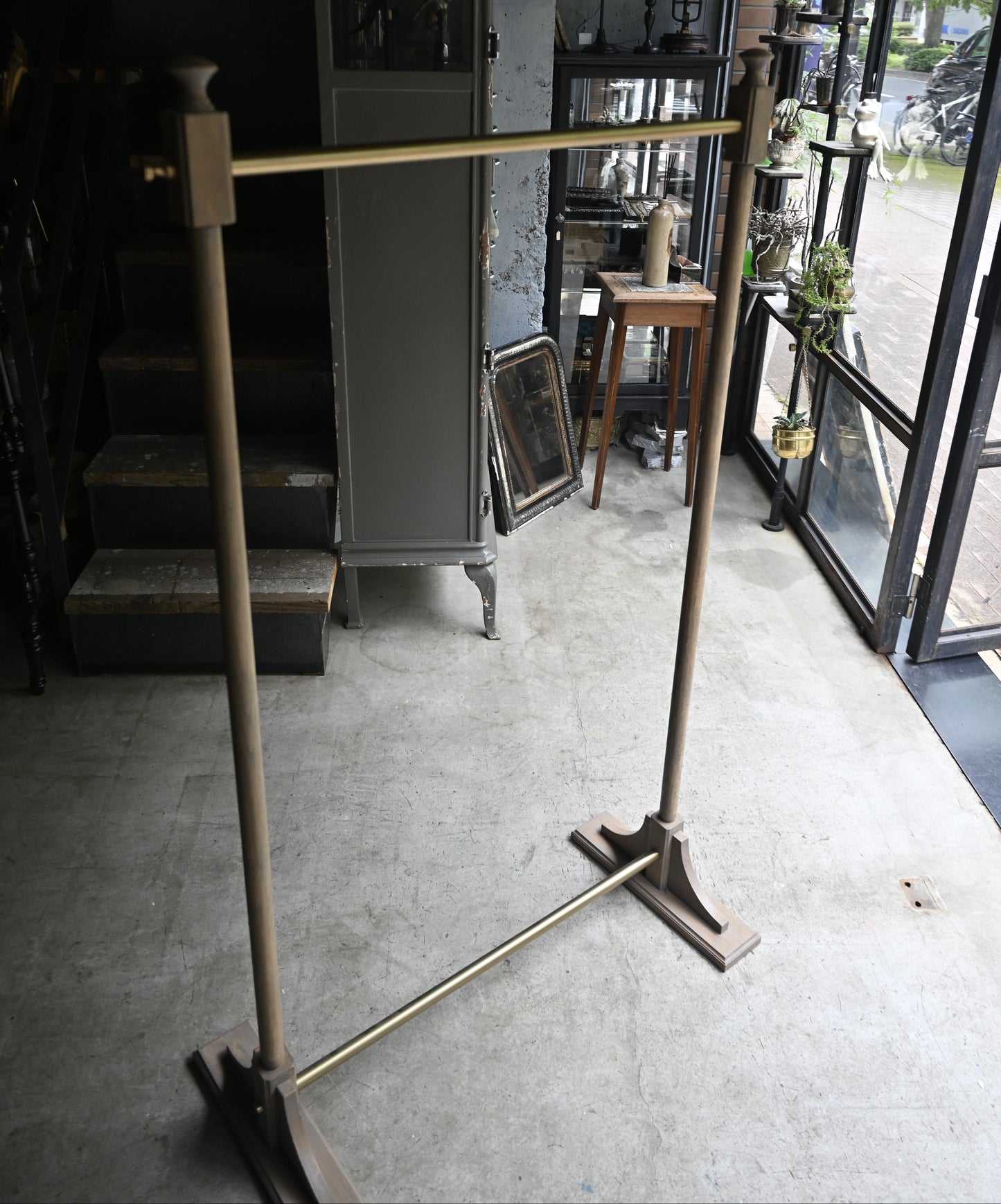 Brass × Wood Hanger Rack｛RF-00214｝