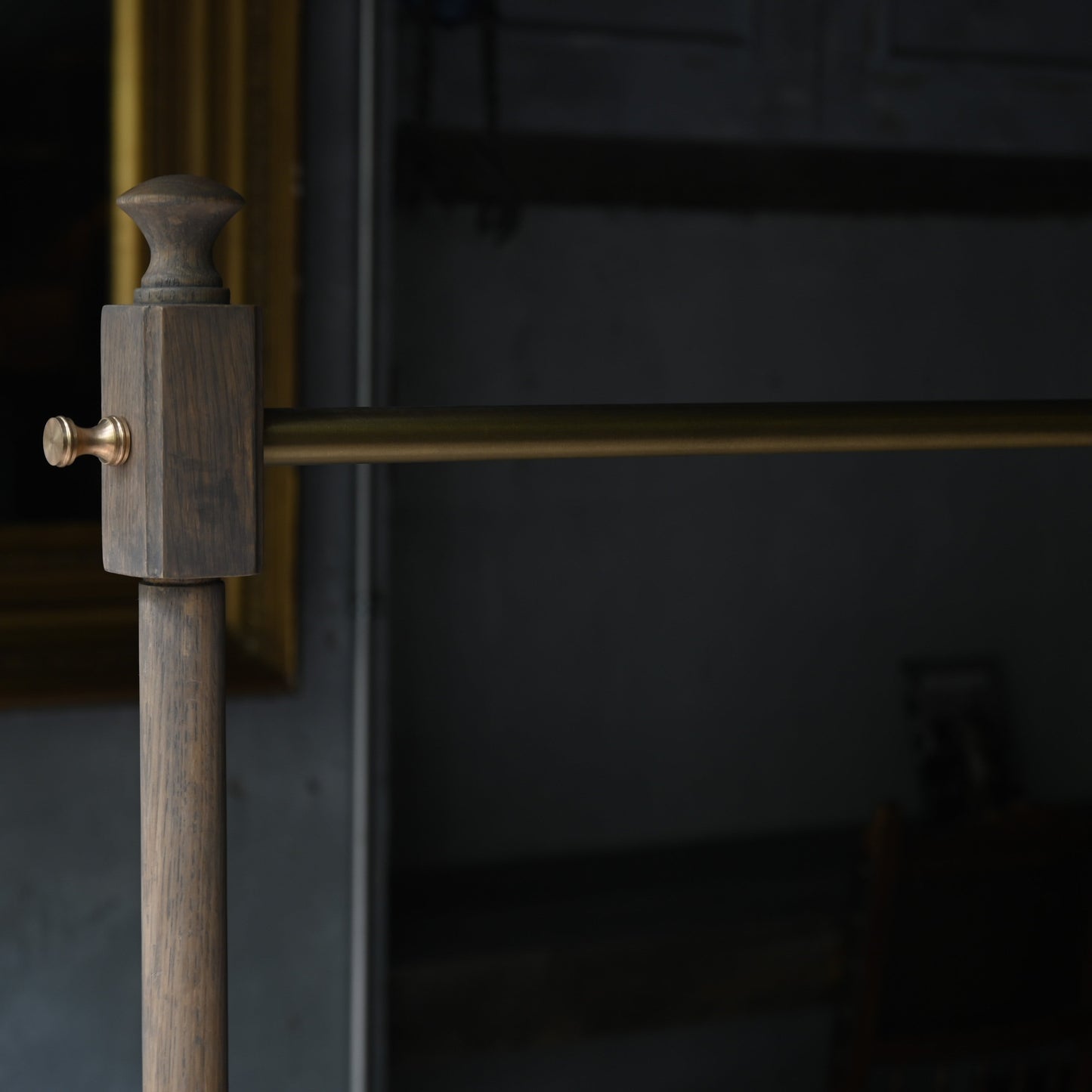 Brass × Wood Hanger Rack｛RF-00214｝