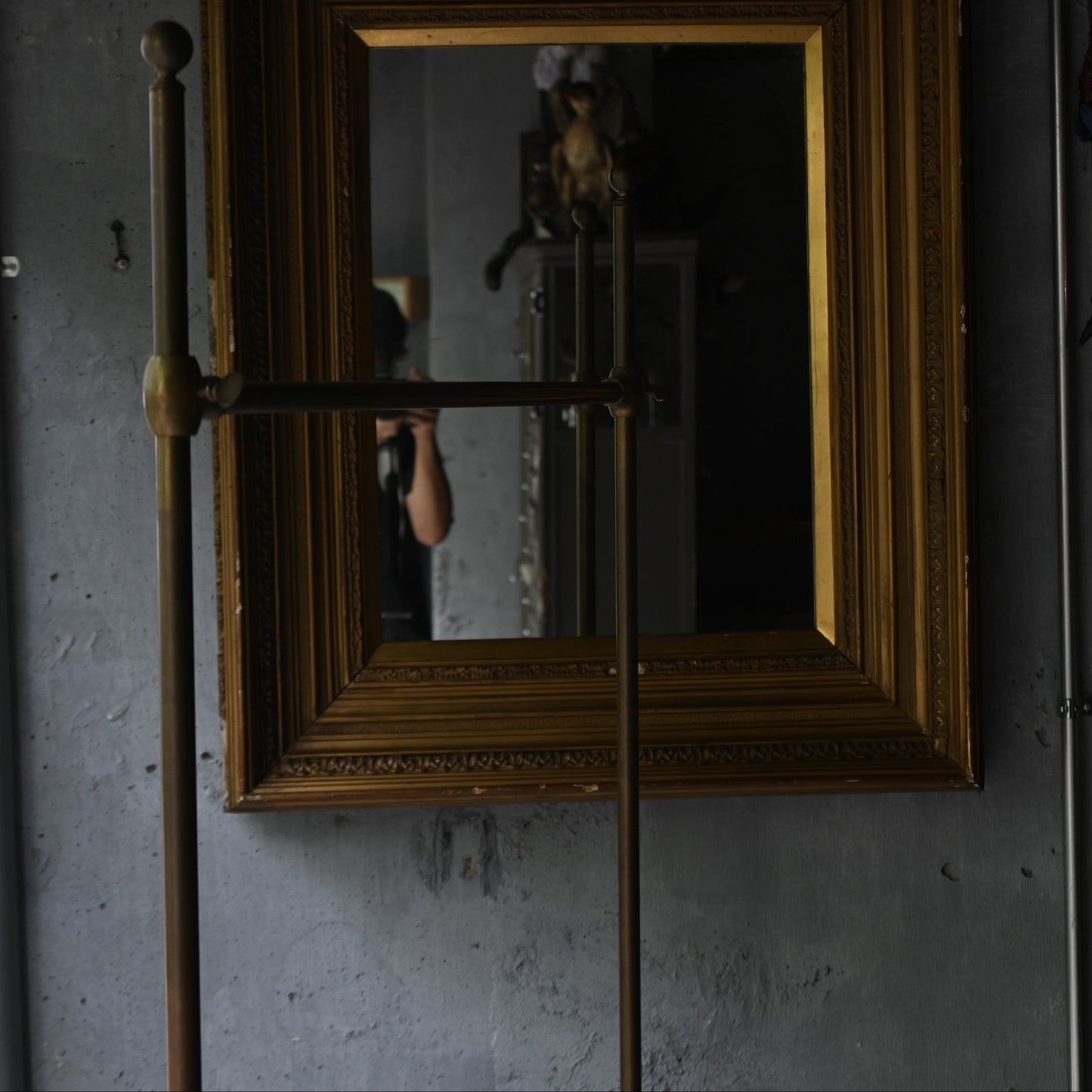 Antique Brass metal hanger rack｛RF-00215｝
