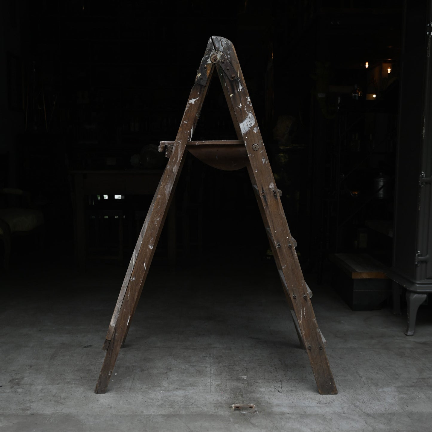 Paint shabby Wood Ladder｛RF-00216｝