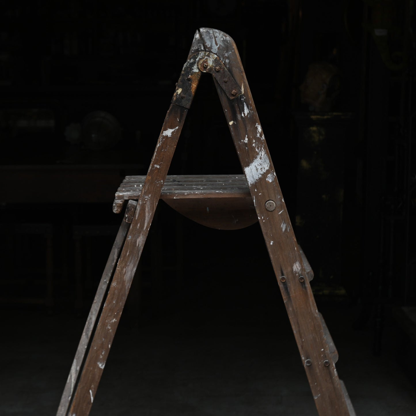 Paint shabby Wood Ladder｛RF-00216｝