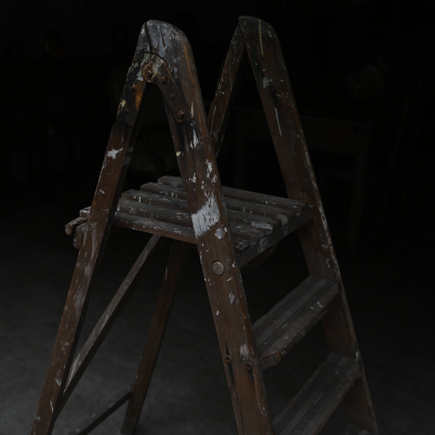 Paint shabby Wood Ladder｛RF-00216｝
