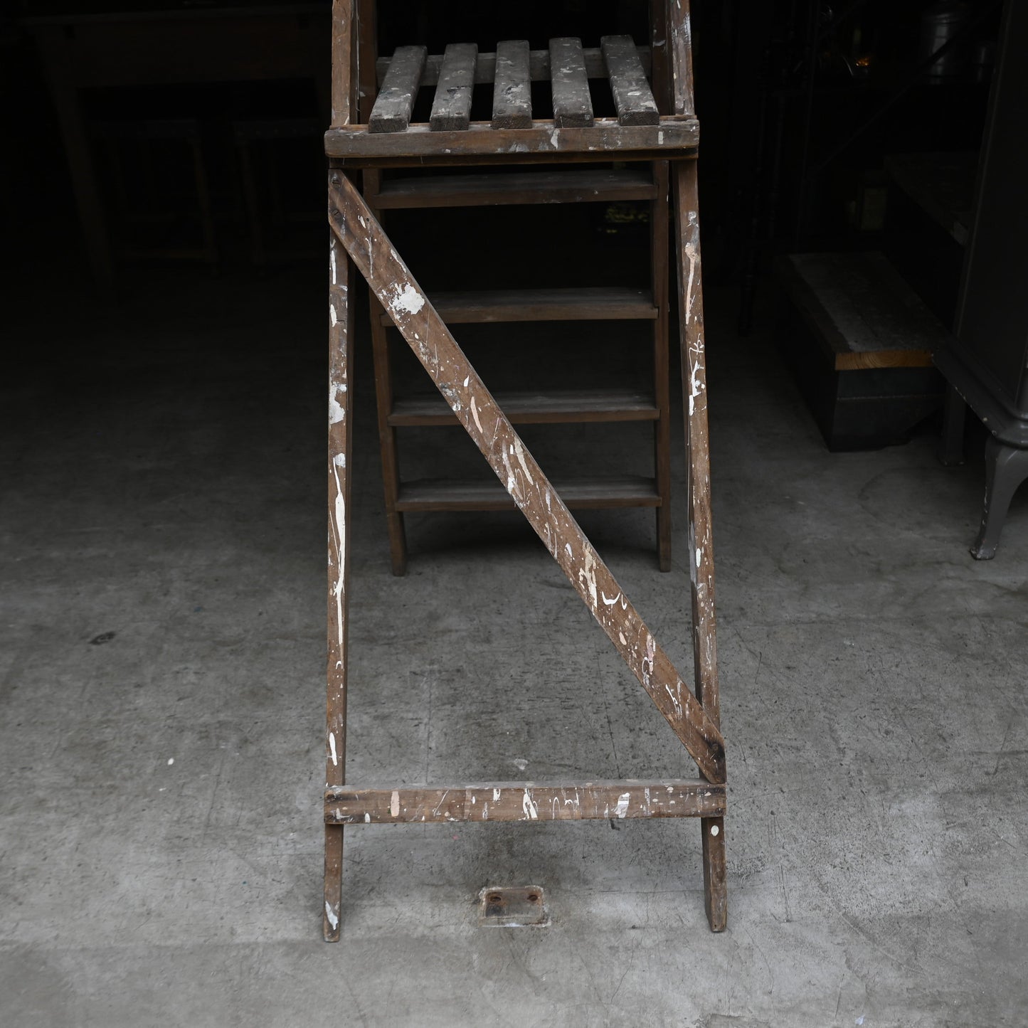 Paint shabby Wood Ladder｛RF-00216｝