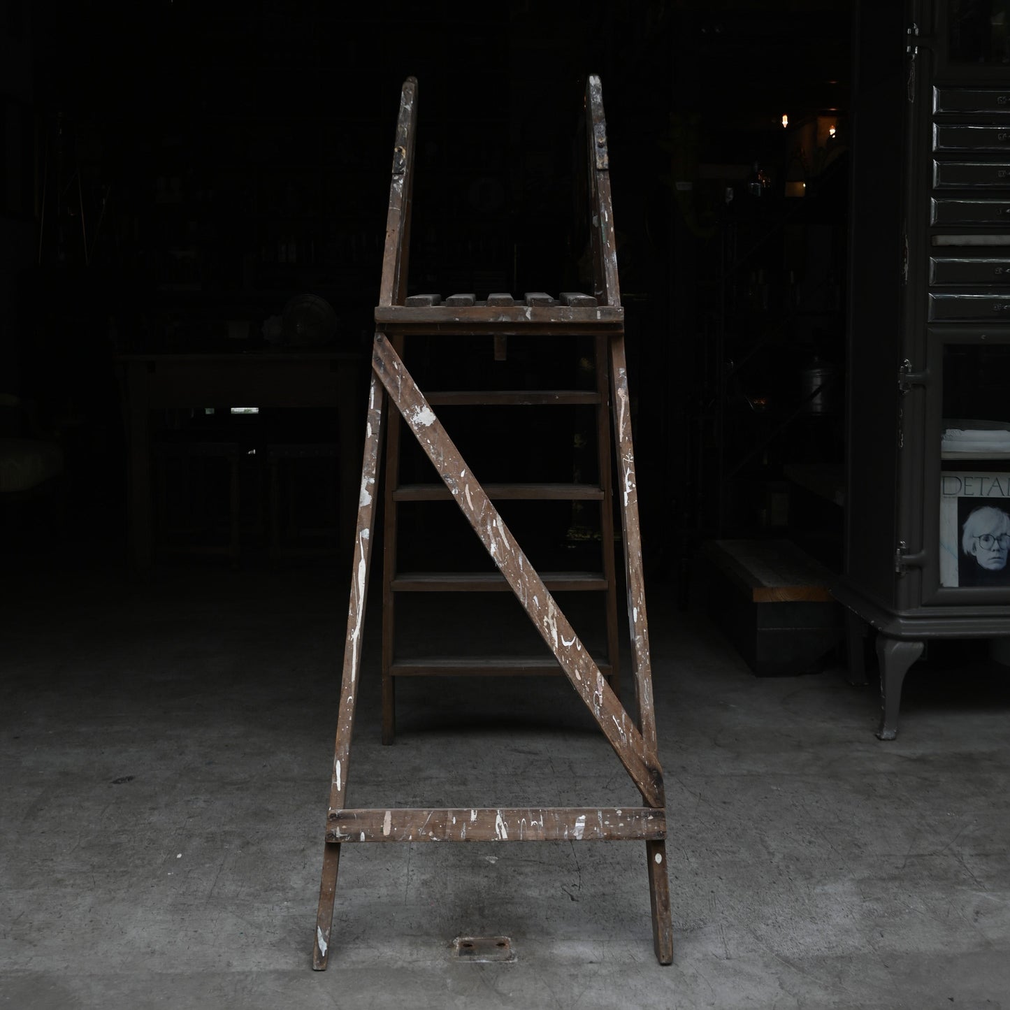 Paint shabby Wood Ladder｛RF-00216｝